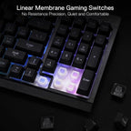 Redragon K515 Shiva Wired RGB Membrane Gaming Keyboard, 98 Keys Mechanical-Feel - Image 4
