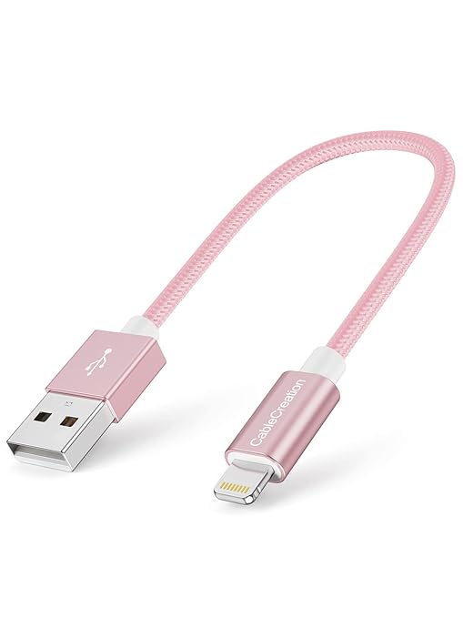 CableCreation USB A to Lightning Cable 6inch, Short iPhone Charging Data Sync by CableCreation