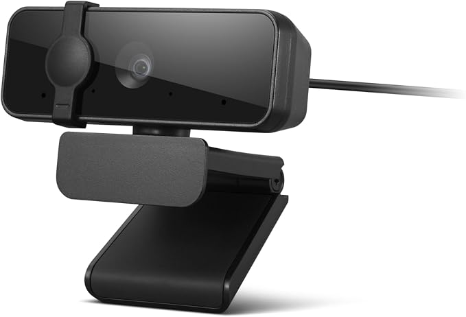 Lenovo HD 1080p Webcam- Black w/ 95° Wide Angle, 360° Rotation Pan & Tilt - Image 2