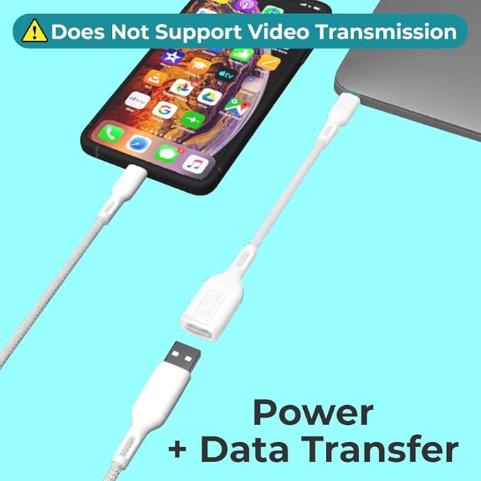 BLACK+DECKER USB C to USB A Adapter, USB C Male to USB Female Adapter Nylon - Image 5