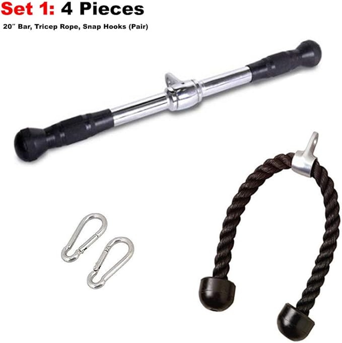 FITNESS MANIAC Strength Training Gym Accessories Home Gym Cable Attachments - Image 2