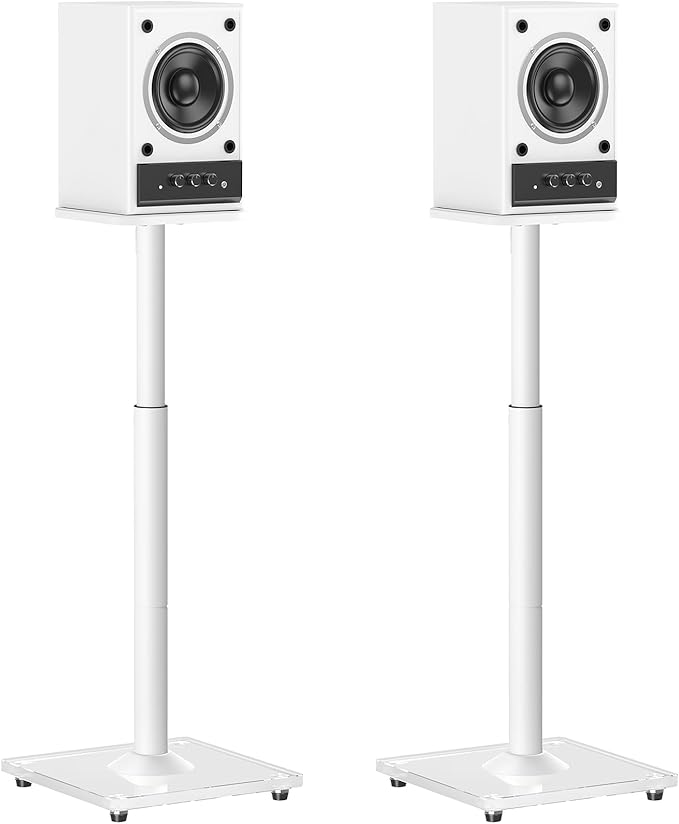 MOUNTUP Universal Speaker Stands Pair 28.3" to 37.4" Height Adjustable Floor by MOUNTUP