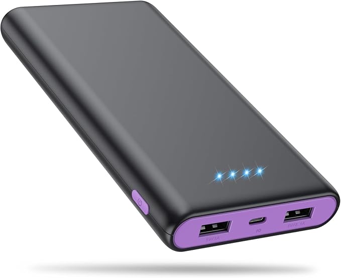 Portable Charger Power Bank 25, 5V/3A USB C in&Out Fast Phone Charging by Ekrist