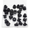 25 Pcs 3/8" Drill Hole, 1/4" ID Silicone Rubber Grommets by BOPOREAE