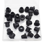 25 Pcs 3/8" Drill Hole, 1/4" ID Silicone Rubber Grommets by BOPOREAE