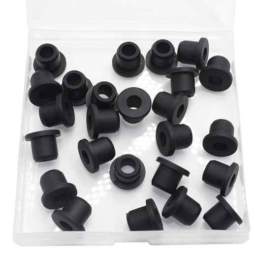 25 Pcs 3/8" Drill Hole, 1/4" ID Silicone Rubber Grommets by BOPOREAE