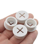 HAHIYO 4Pcs 0.8Inch/20mm White Flexible Rubber Desk Grommet Wire Grommet Cable by HAHIYO