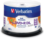 Verbatim DVD+R DL Double Layer 8.5GB 8X Life Series White Inkjet Hub Printable by Verbatim
