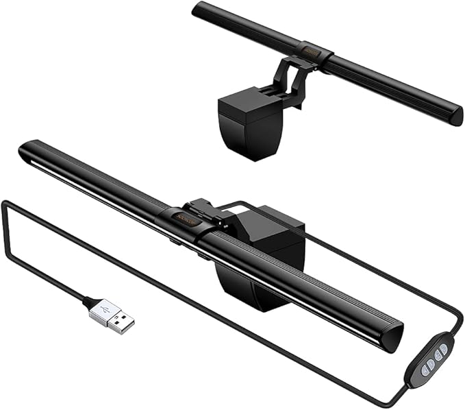 Computer Monitor Light Screen Light Bar e-Reading LED Task Lamp, 3 Color Modes by SOONCOR