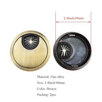HAHIYO 2Pcs 2.4Inch/60mm Bronze Zinc Alloy Desk Grommet Wire Grommet Cable - Image 2