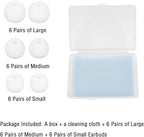 18 Pairs Silicone Ear Tips Replacement Earbud Tips - Image 2