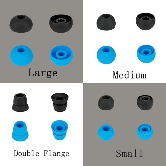 Silicone Ear Tips Earbuds Replacement Tips Compatible - Image 3