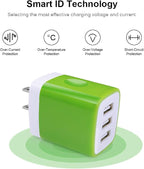 Wall Charger Adapter, USB Cubes, Sicodo 3Pack Universal Travel 3.1A 3 Muti Port - Image 7