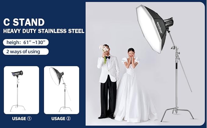 Heavy Duty C Stand 10.8ft/330cm - Image 7