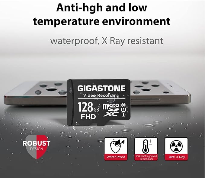 GIGASTONE 128GB Micro SD Card 5-Pack, A1 V30 4K Video Recording, Compatible - Image 6