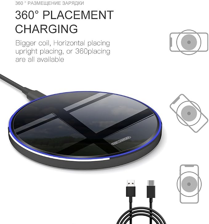 Fast Wireless Charger, 20W Max Wireless Charging Pad Compatible - Image 4