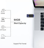 TOPESEL 64GB Flash Drive 5 Pack, USB 2.0 Thumb Drives High Speed Memory Stick - Image 4