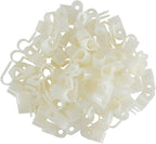 GTSE White Nylon Plastic Cable Clamps, 3/8" Screw Mounts - Image 3
