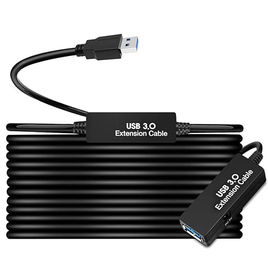 50FT USB 3.0 Active Extension Cable, USB Extension Cord A/M to A/F by S.H.Y+SPRUCES