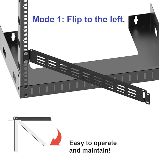 1U Hinged Vented Rack Mount Blank Panel Spacer - Image 3