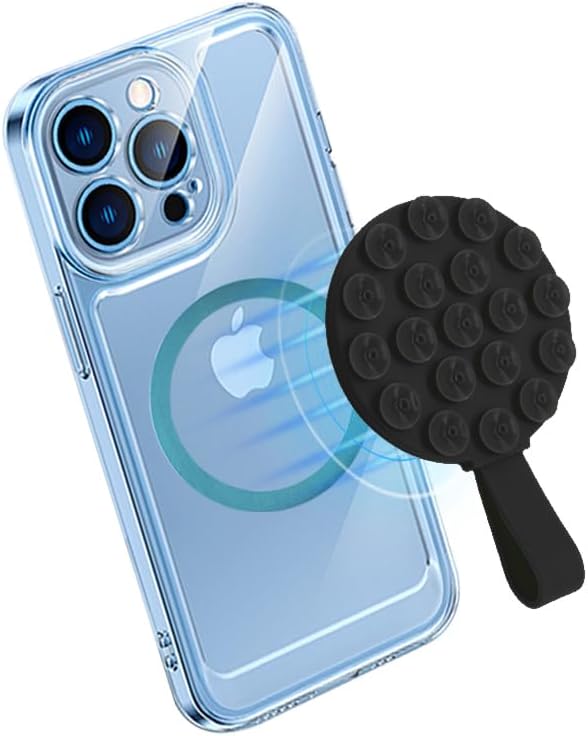Magnetic Suction Cup Phone Mount, Suction Phone Case Grip Stand Holder by NTidea