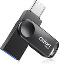 128GB Dual USB Type C +A Flash Drive 2-in-1 OTG USB 3.0 Thumb Drive Metal UDP by Orlian