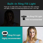 NexiGo StreamCam N930E with Software, 1080P Webcam with Ring Light and Privacy - Image 5