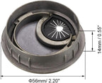uxcell Cable Hole Cover, 2Inch/50mm Zinc Alloy Desk Wire Cord Cable Grommets - Image 2