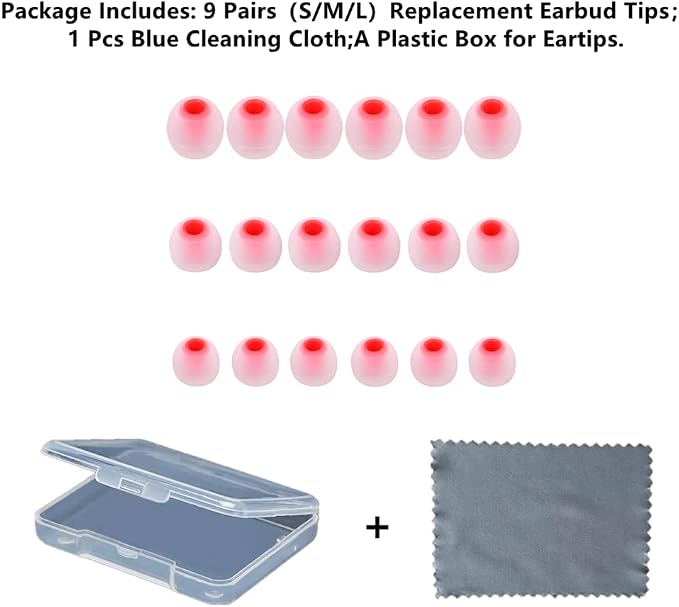 Earbud Replacement Tips Silicone Earbud Tips Headphone Earbud Tips Ear Gels Fit - Image 2