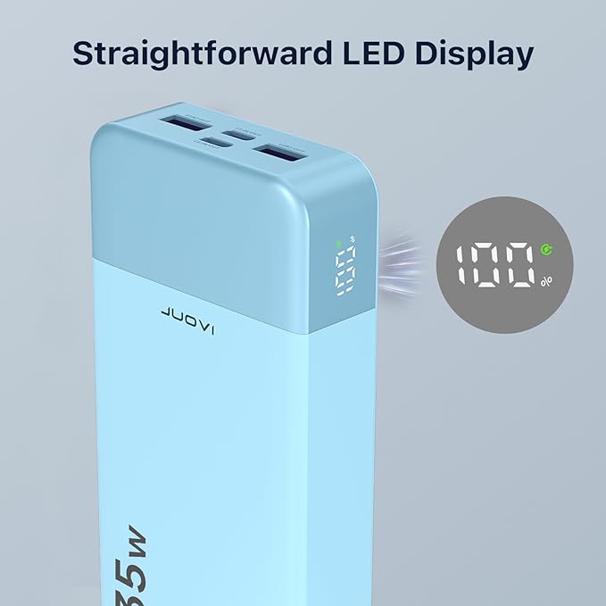 J2651 Portable Charger, 35W 20000mAh USB C in & Out Power Bank, Battery Pack - Image 6