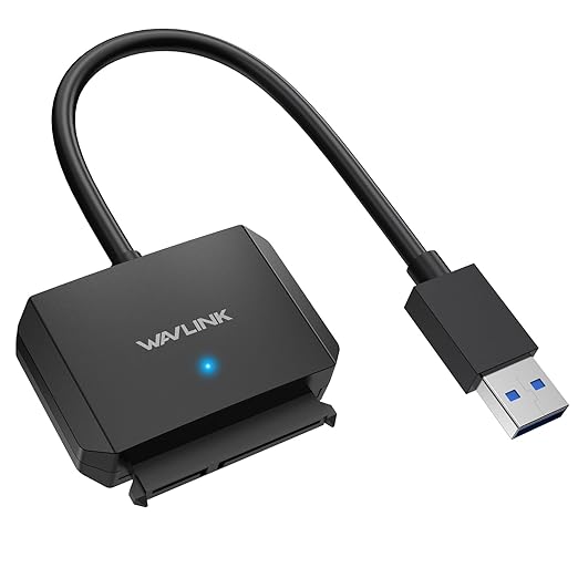 WAVLINK SATA to USB Type-A Hard Drive Cable, 5Gbps USB3.0 to Sata Cable Support by WAVLINK%C2%AE