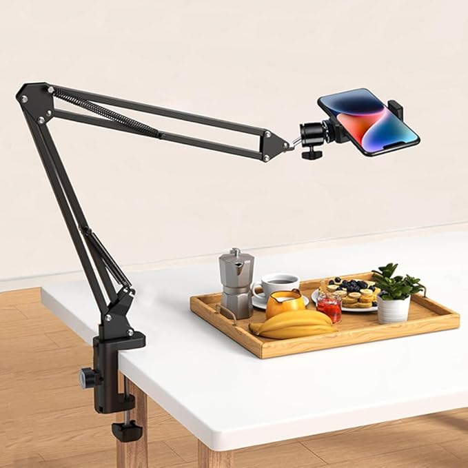 Overhead Tripod Mount for Camera Webcam Ring Light, Over Head Articulating Arm - Image 8