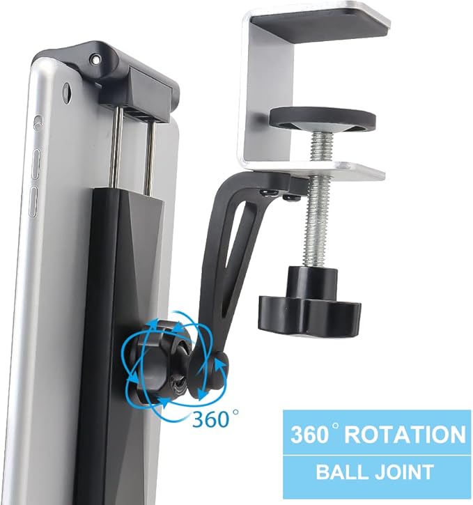Under Cabinet Tablet Mount Holder, woleyi Kitchen iPad Mount Holder, Desk - Image 5