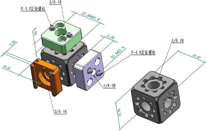 Camera Hot Shoe Extension Bracket Cold Shoe Mounts - Image 5
