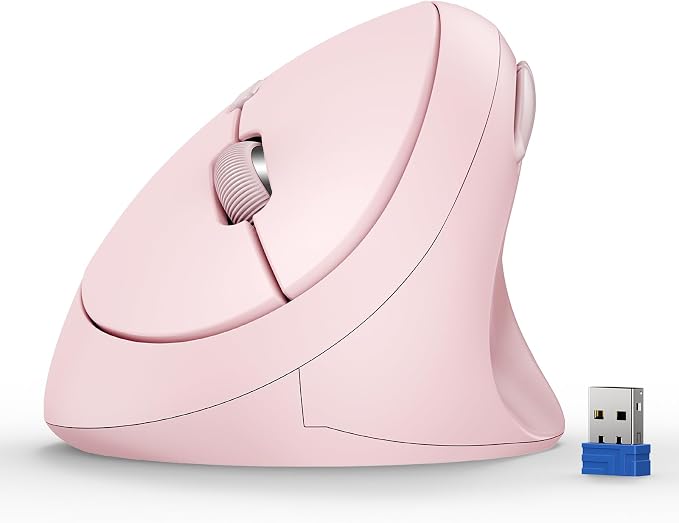TECKNET Ergonomic Mouse, 4800 DPI Wireless Vertical Mouse, 5 Adjustable DPI by Tecknet