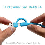 BLACK+DECKER USB C Multi Charging Cable, Fast Multi Charger Cable w/Adapter - Image 2