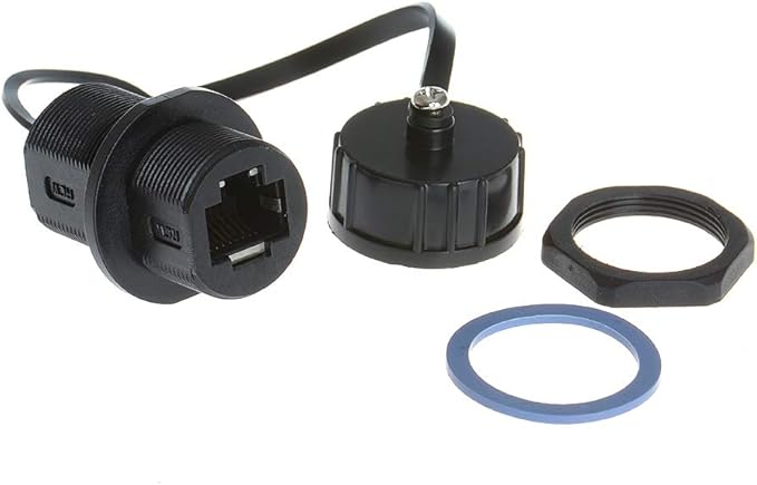 5PCS Panel Mounting Shielded RJ45 Waterproof Cat5/5e/6 8P8C Connector Ethernet - Image 2