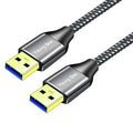 USB 3.0 A to A Male Cable 20 ft, Super Speed Type A Male to Male Cable USB 3.0 by Yeung+Qee