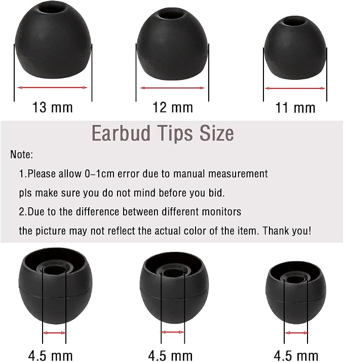 18 Pairs Silicone Earbud Tips Replacement Ear Tips Earbuds Cap - Image 3