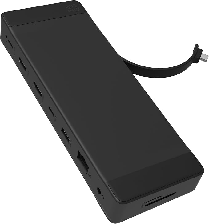 ZAGG 9-Port Hub – 2 USB-C, 2 HDMI, 1 USB-A, Audio Jack, SD & MicroSD Card by ZAGG