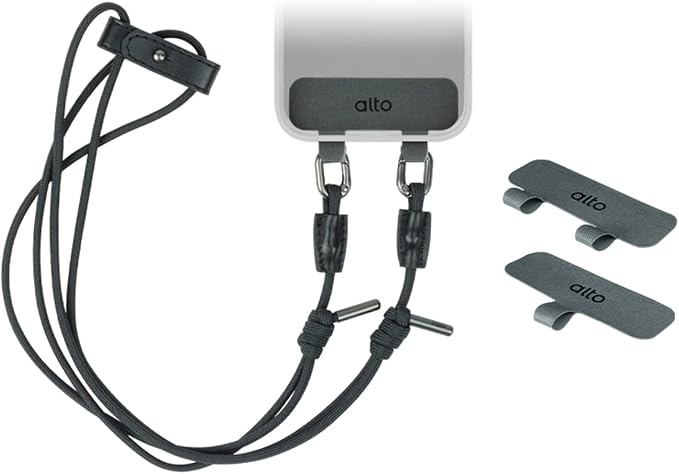alto Crossbody Phone Lanyard: detachable patch, nylon strap by alto