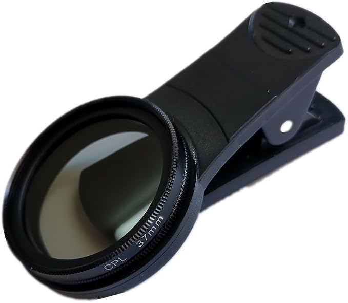 37mm CPL Phone Camera Lens, Clip-On Cellphone Lens CPL Filter Polarizer by LIFTATAPA