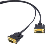 DTech 25ft Ultra Thin Flat Type Computer Monitor VGA Cable Standard 15 Pin Male - Image 4