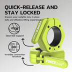 Barbell Clips, Barbell Clamps, Quick Release Olympic Barbell Clamps - Image 4