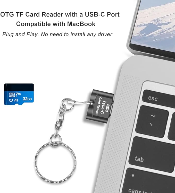 Type C Micro SD Card Reader, BorlterClamp USB C TF Card Reader Adapter - Image 6