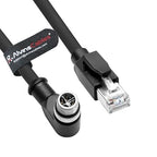 Alvin's Cables M12 X-Code 8 Pin Male to RJ45 Ethernet Cable by AlvinsCables