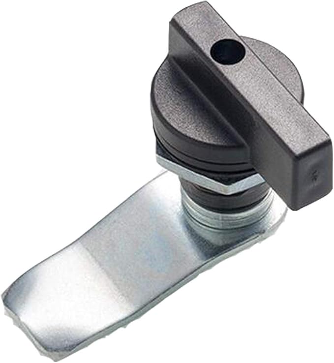 WJSKDQ 2PCS Thumb Operated Offset Thumb Cam Lock Black Cam Lock - Image 2