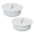2 Pcs Desk Grommet 2" / 50 mm, Desk Hole Cover by EASYEAH
