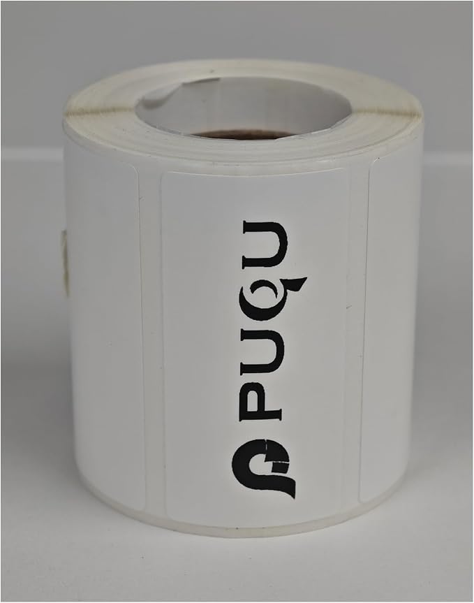 PUQU 30x15mm Direct Thermal Sticker Labels, Self-Adhesive All-Purpose Label by PUQU