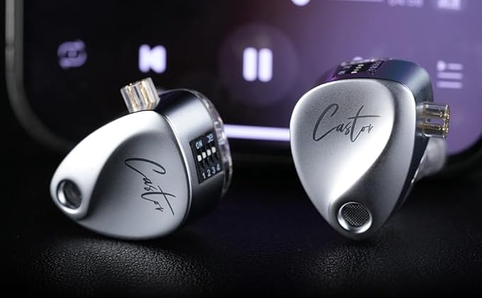 KZ Castor in Ear Monitor Headphones, Dual-Dynamic Driver Wired Gaming Earphones - Image 2